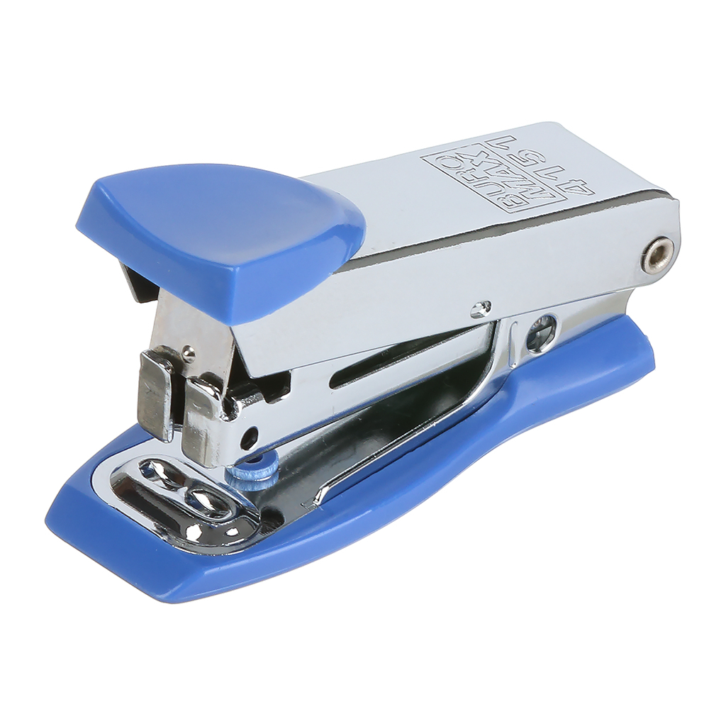 Степлер Buromax металевий МІНІ, 12 аркушів, (скоби №10), 61 х 34 х 25 мм, синій (BM.4151-02) - фото 1 Степлер Buromax металевий МІНІ, 12 аркушів, (скоби №10), 61 х 34 х 25 мм, синій (BM.4151-02) - фото 1