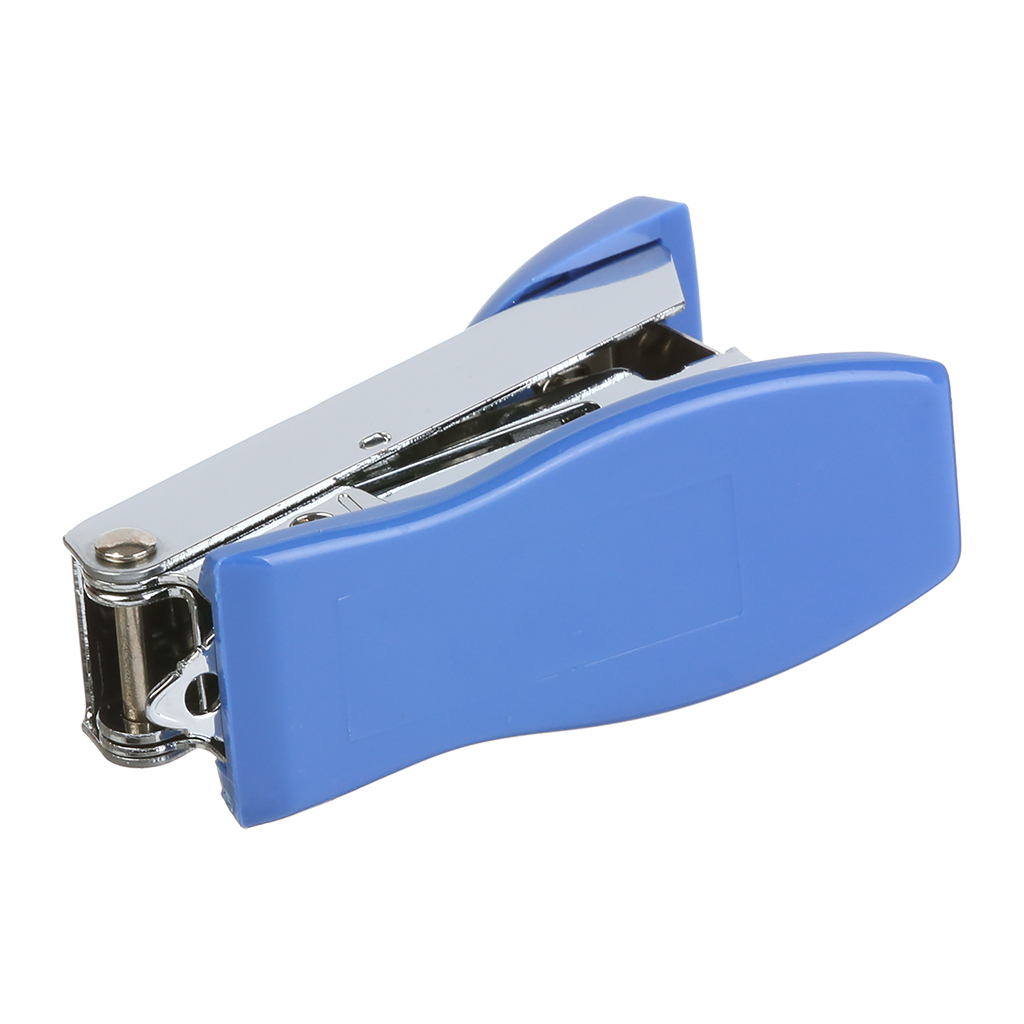 Степлер Buromax металевий МІНІ, 12 аркушів, (скоби №10), 61 х 34 х 25 мм, синій (BM.4151-02) - фото 4 Степлер Buromax металевий МІНІ, 12 аркушів, (скоби №10), 61 х 34 х 25 мм, синій (BM.4151-02) - фото 4