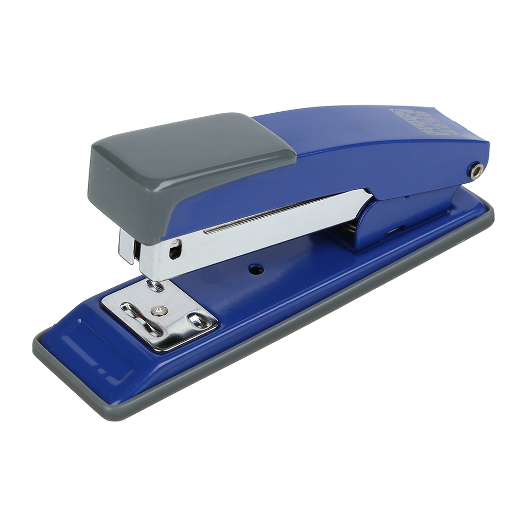Степлер Buromax металевий, JOBMAX, 20 аркушів, (скоби №24; 26), 112 х 44 х 34 мм, синій (BM.4258-02) - фото 1