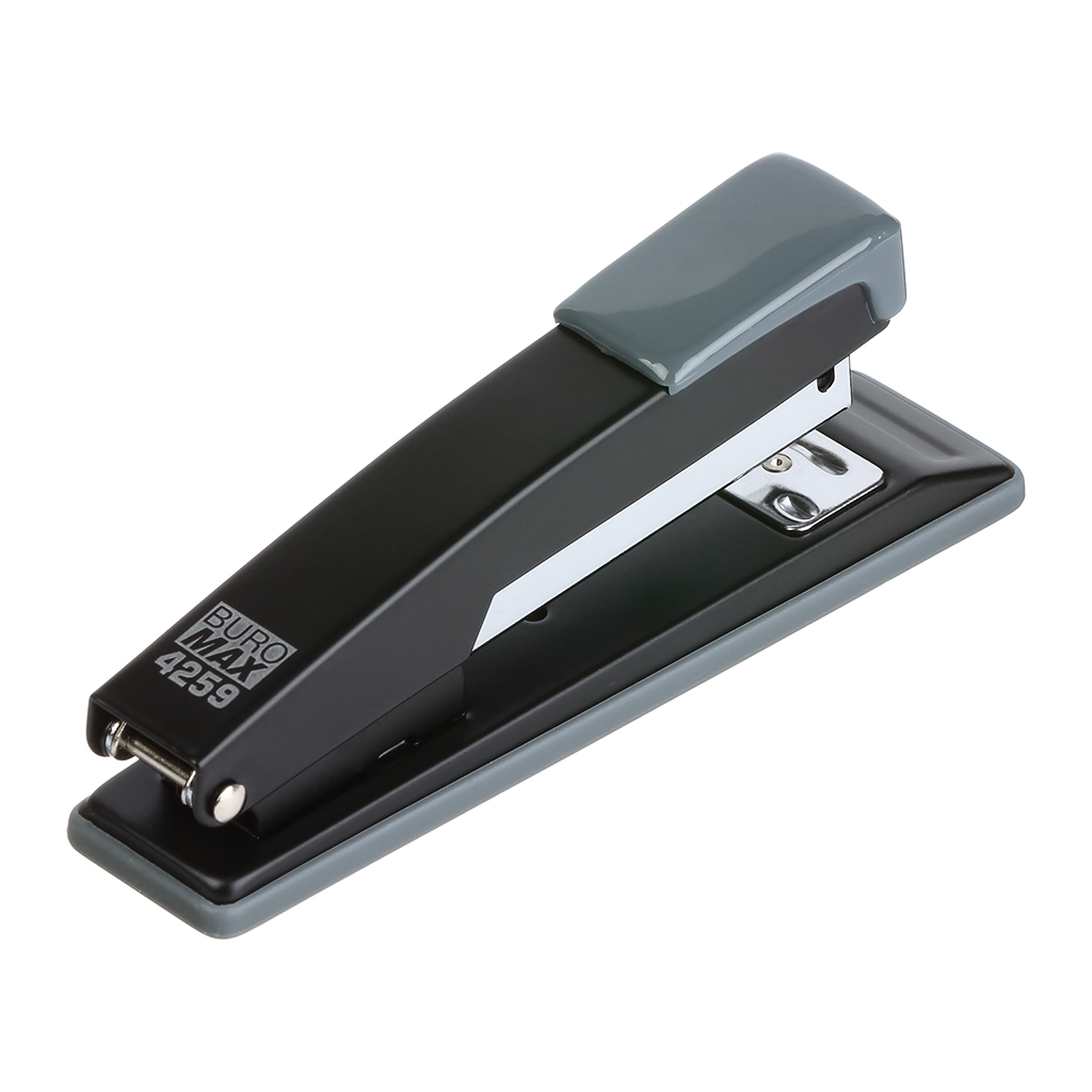 Степлер Buromax металевий, JOBMAX, 20 аркушів, (скоби №24; 26), 112 х 44 х 34 мм, чорний (BM.4259-01) - фото 2 Степлер Buromax металевий, JOBMAX, 20 аркушів, (скоби №24; 26), 112 х 44 х 34 мм, чорний (BM.4259-01) - фото 2