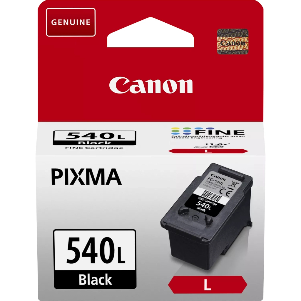 Картридж Canon PG-540 L Black 11 ml, 300ст. (5224B001) - фото 1 Картридж Canon PG-540 L Black 11 ml, 300ст. (5224B001) - фото 1