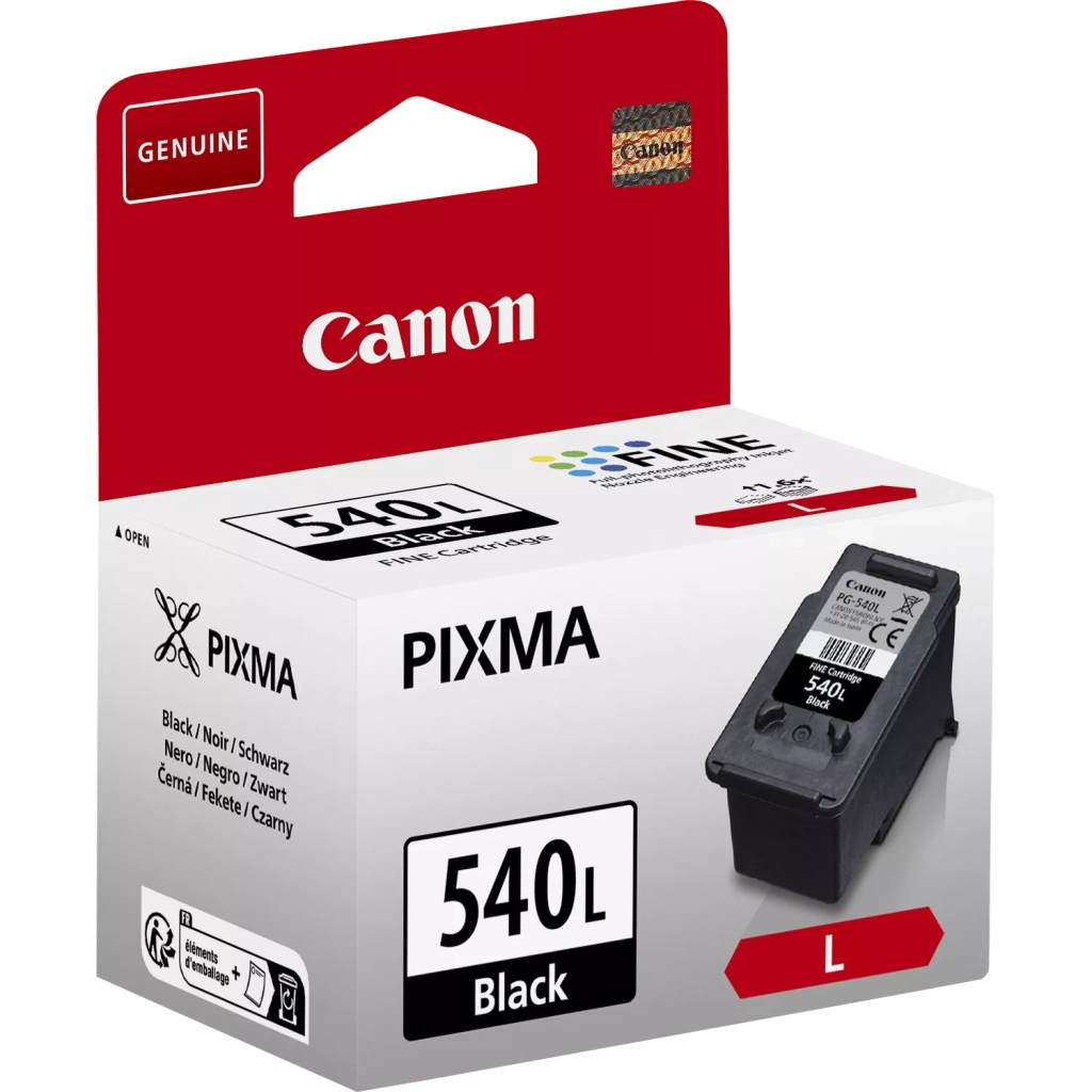 Картридж Canon PG-540 L Black 11 ml, 300ст. (5224B001) - фото 3 Картридж Canon PG-540 L Black 11 ml, 300ст. (5224B001) - фото 3