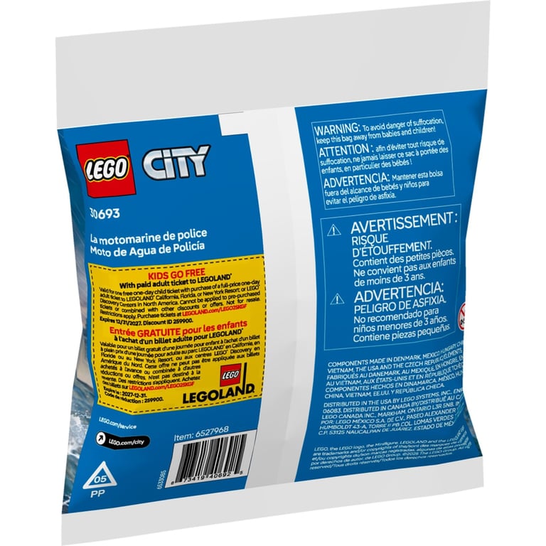 Конструктор LEGO City Поліцейський катер (30693) - фото 3