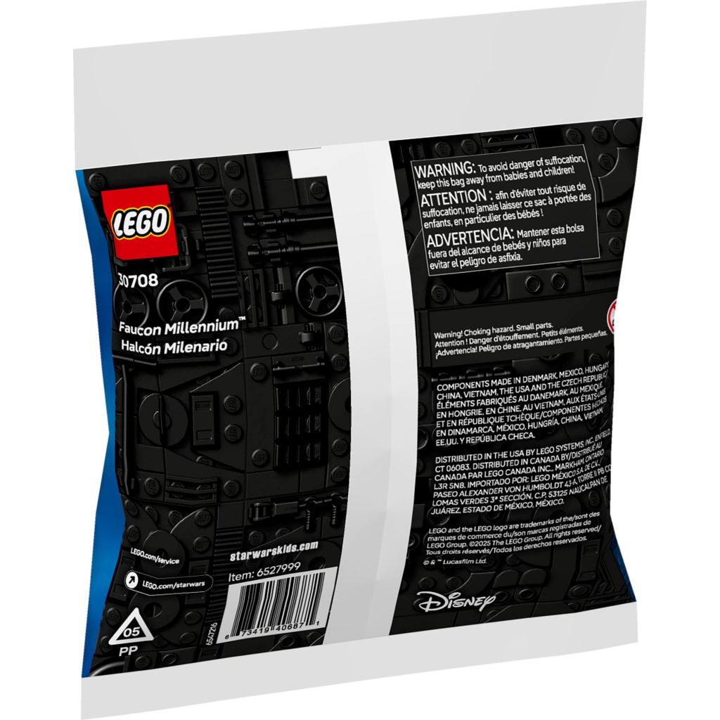 Конструктор LEGO Star Wars Мінімодель «Сокіл тисячоліття» (30708) - фото 3 Конструктор LEGO Star Wars Мінімодель «Сокіл тисячоліття» (30708) - фото 3