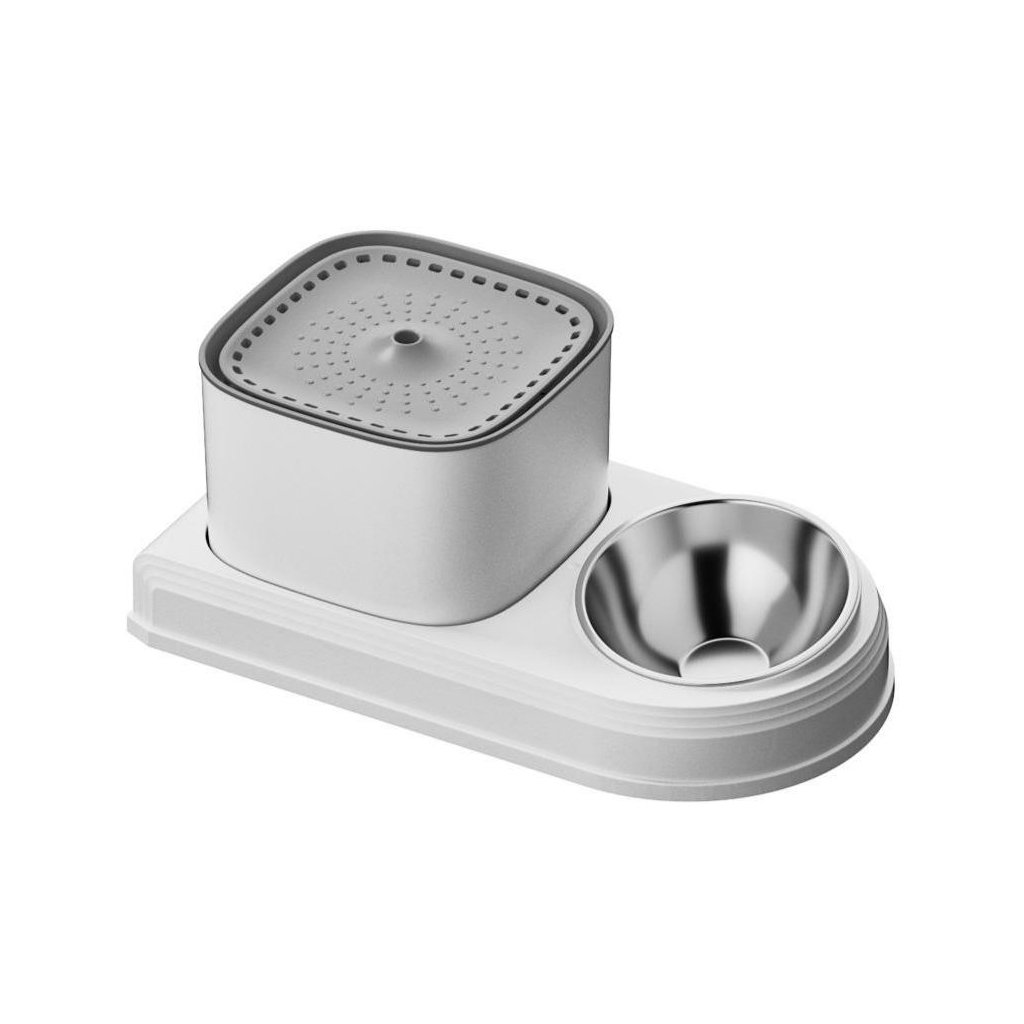 Універсальний посуд для тварин Lapka Фонтан з годівницею 2в1 (WF072) - фото 1