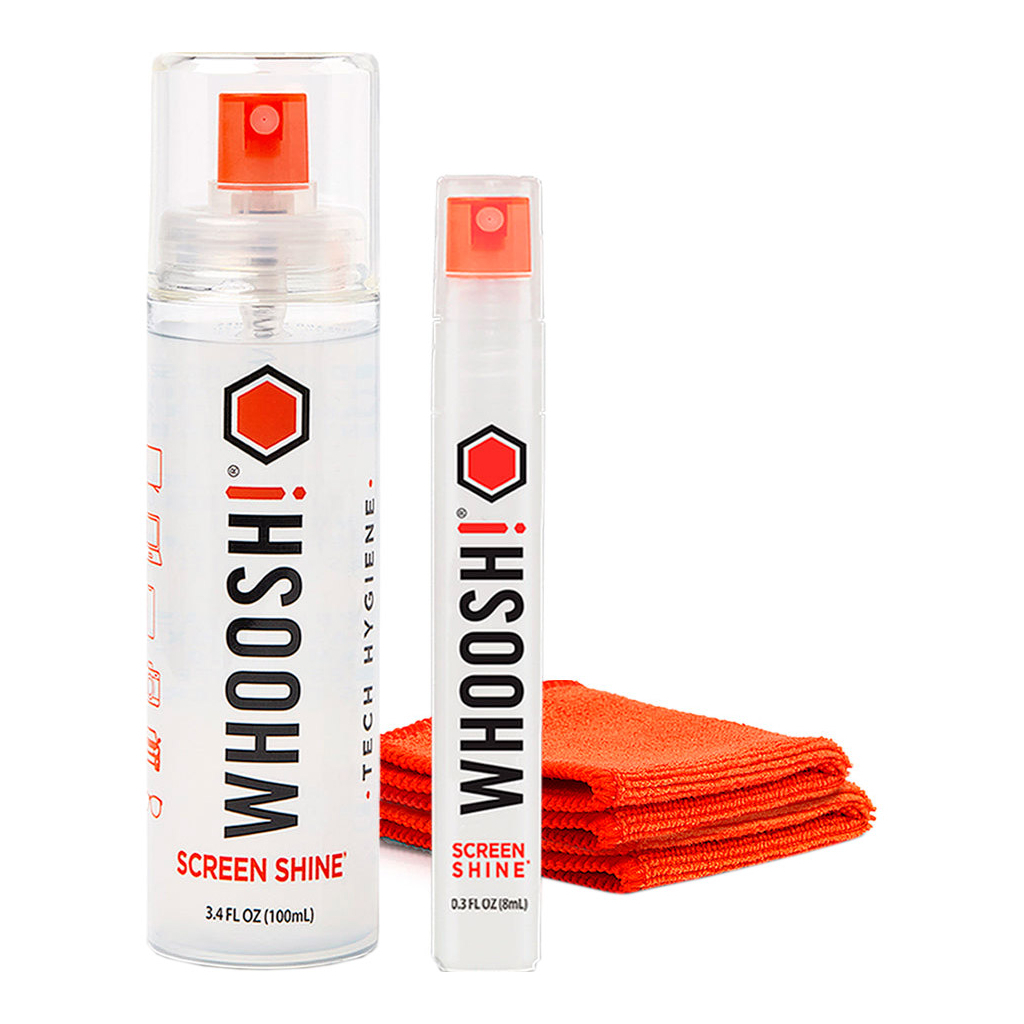 Спрей для очищення Whoosh! Screen Shine DUO 100+8ml, microfiber 14x14cm (1FG108ENFR) - фото 2 Спрей для очищення Whoosh! Screen Shine DUO 100+8ml, microfiber 14x14cm (1FG108ENFR) - фото 2