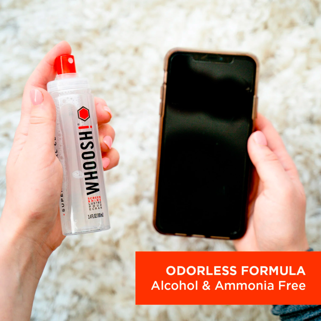 Спрей для очищення Whoosh! Screen Shine DUO 100+8ml, microfiber 14x14cm (1FG108ENFR) - фото 5 Спрей для очищення Whoosh! Screen Shine DUO 100+8ml, microfiber 14x14cm (1FG108ENFR) - фото 5