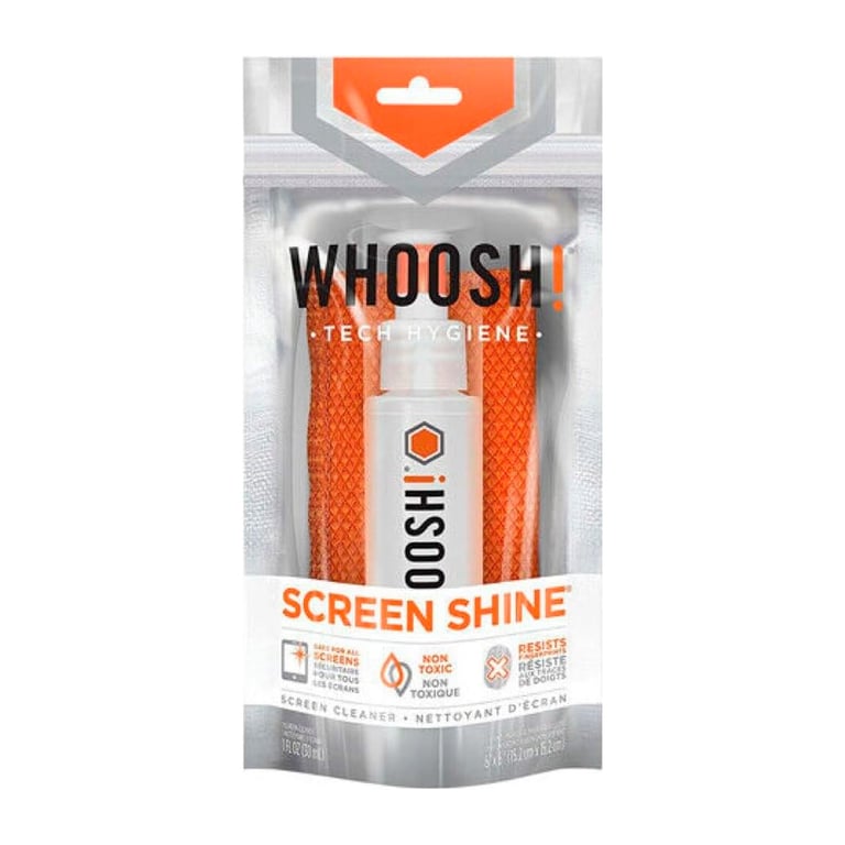 Спрей для очищення Whoosh! Screen Shine GO 30ml, microfiber 14x14cm (1FG30ENFR) - фото 1