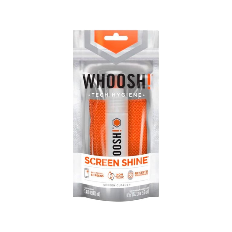 Спрей для очищення Whoosh! Screen Shine GO XL 100ml, microfiber 14x14cm (1FG100ENFR/1FG100XLENFR) - фото 1