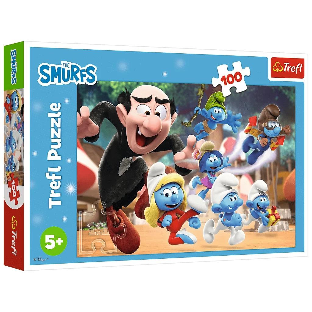 Пазл Trefl The Smurfs Уроки тата Смурфа 100 елементів (5900511164817) - фото 1 Пазл Trefl The Smurfs Уроки тата Смурфа 100 елементів (5900511164817) - фото 1
