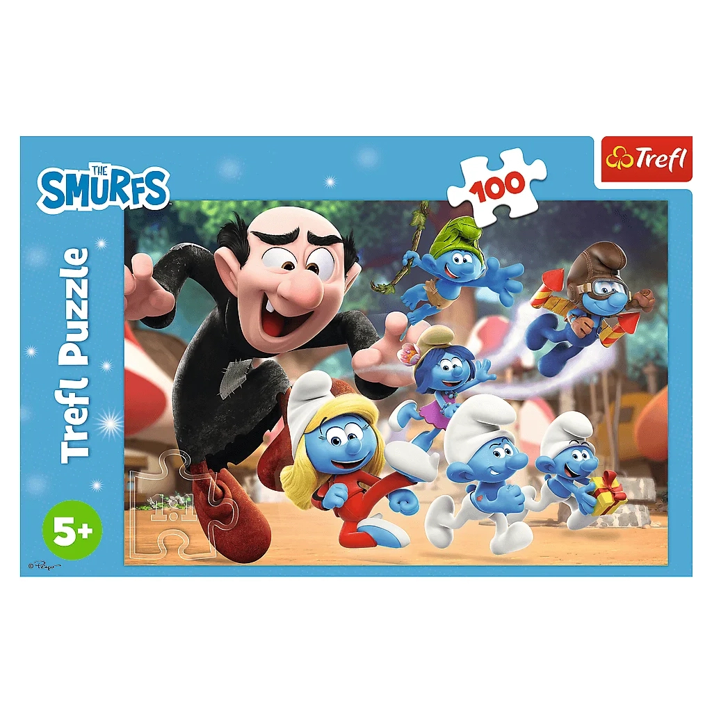 Пазл Trefl The Smurfs Уроки тата Смурфа 100 елементів (5900511164817) - фото 3 Пазл Trefl The Smurfs Уроки тата Смурфа 100 елементів (5900511164817) - фото 3