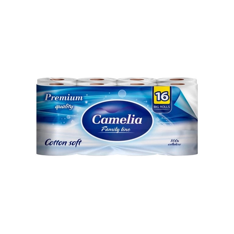 Туалетний папір Camelia Premium 3 шари 16 рулонів (8606111248021)