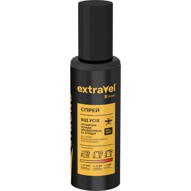 Спрей від комах Extravel Strong Для екстремальних умов 100 мл (4820184442412) - фото 1