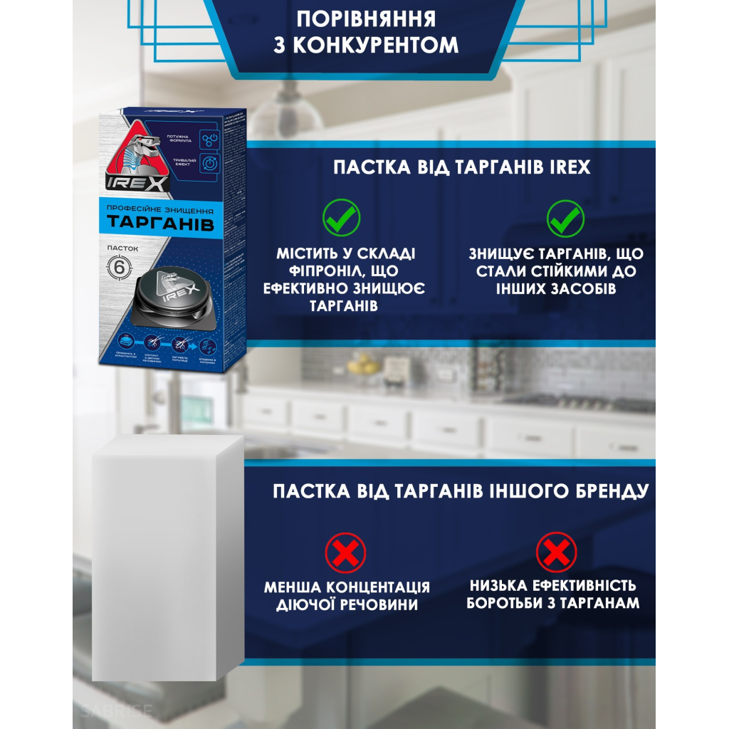 Пастка для тарганів iRex 3 шт. (4820184442535) - фото 7 Пастка для тарганів iRex 3 шт. (4820184442535) - фото 7