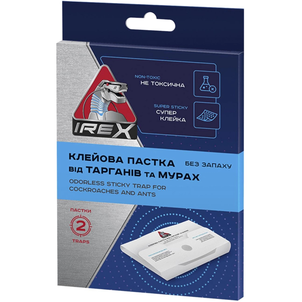 Пастка для тарганів iRex Клейова від тарганів та мурах 2 шт. (4820184442672) Пастка для тарганів iRex Клейова від тарганів та мурах 2 шт. (4820184442672)