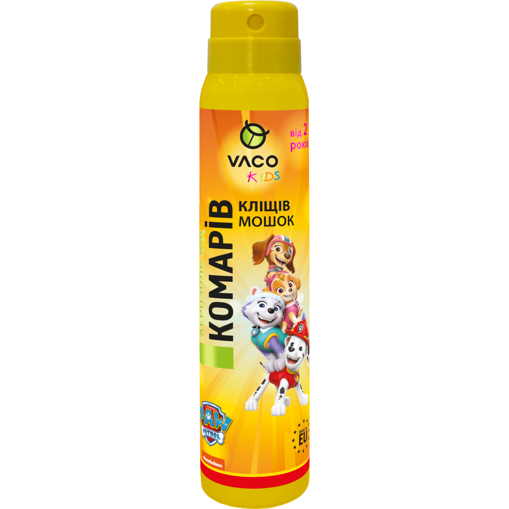 Аерозоль від комах Vaco Paw Patrol Від комарів, кліщів і мошок для дітей від 2 років 100 мл (5901821953658) - фото 1