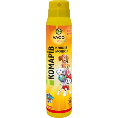 Аерозоль від комах Vaco Paw Patrol Від комарів, кліщів і мошок для дітей від 2 років 100 мл (5901821953658) - фото 1