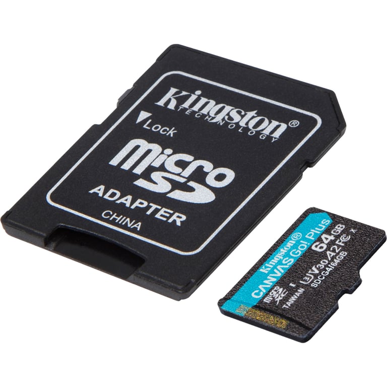 Карта пам'яті Kingston 64GB microSDXC сlass 10 UHS-I U3 V30 A2 Canvas Go Plus G4 (SDCG4/64GB) - фото 2