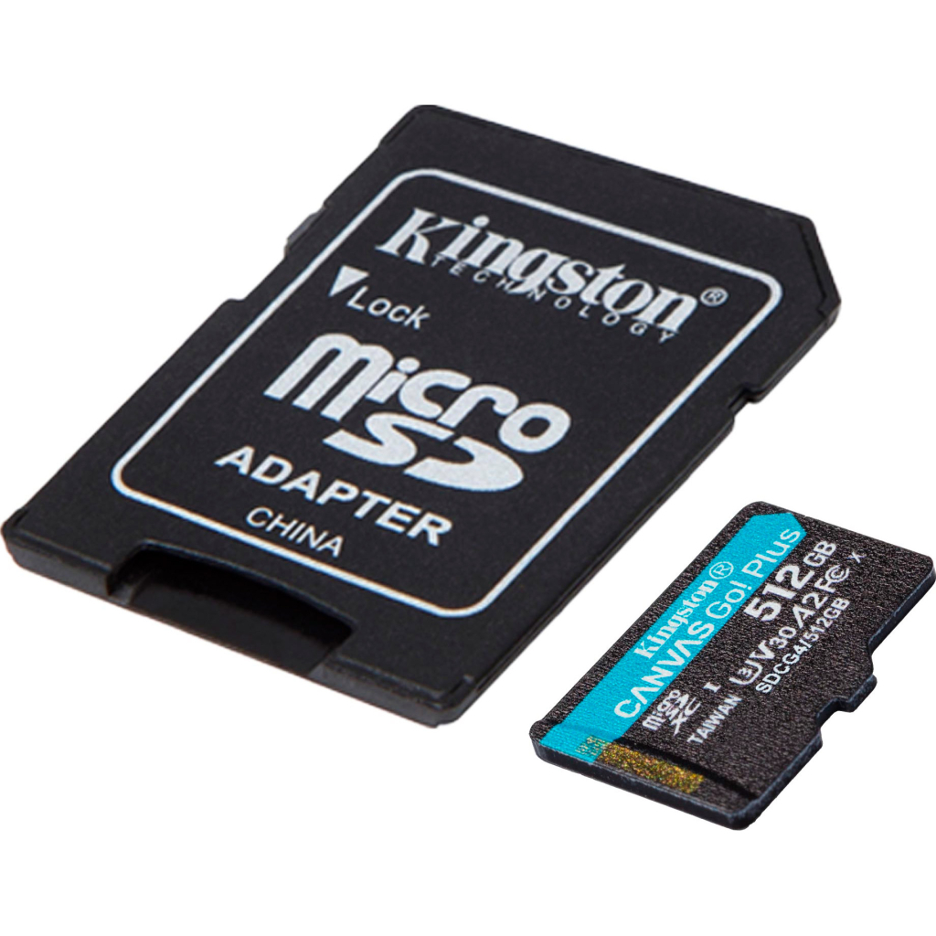 Карта пам'яті Kingston 512GB microSDXC сlass 10 UHS-I U3 V30 A2 Canvas Go Plus G4 (SDCG4/512GB) - фото 2 Карта пам'яті Kingston 512GB microSDXC сlass 10 UHS-I U3 V30 A2 Canvas Go Plus G4 (SDCG4/512GB) - фото 2