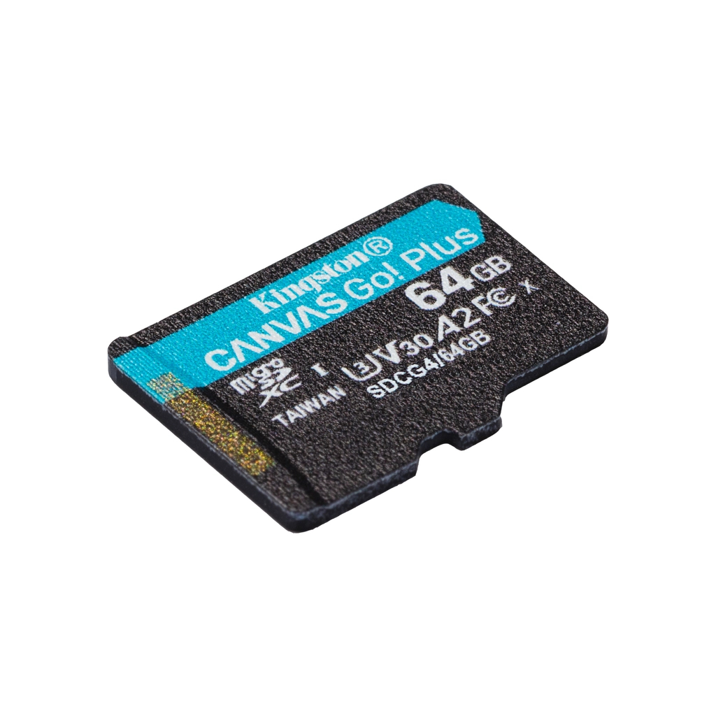 Карта пам'яті Kingston 64GB microSDXC сlass 10 UHS-I U3 V30 A2 Canvas Go Plus G4 (SDCG4/64GBSP) - фото 2 Карта пам'яті Kingston 64GB microSDXC сlass 10 UHS-I U3 V30 A2 Canvas Go Plus G4 (SDCG4/64GBSP) - фото 2