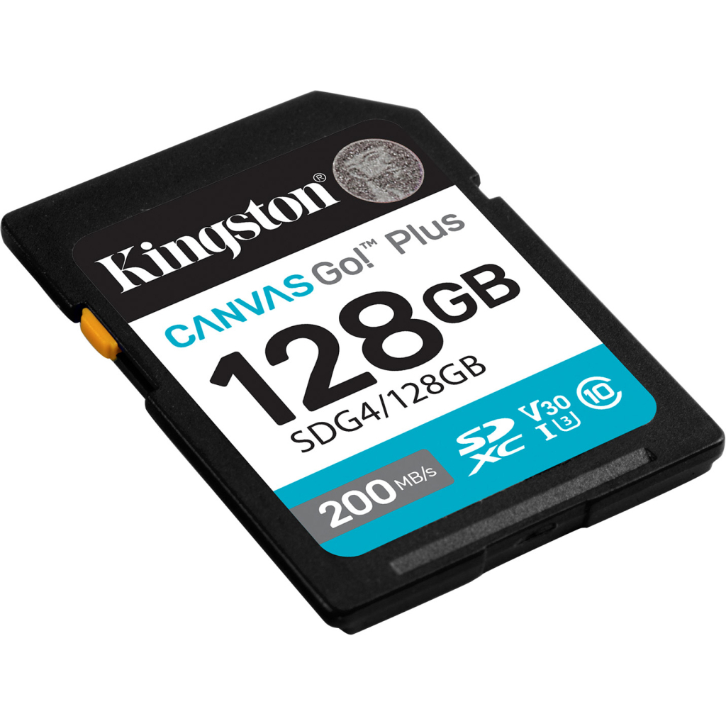 Карта пам'яті Kingston 128GB SDXC сlass 10 UHS-I U3 V30 Canvas Go Plus G4 (SDG4/128GB) - фото 2 Карта пам'яті Kingston 128GB SDXC сlass 10 UHS-I U3 V30 Canvas Go Plus G4 (SDG4/128GB) - фото 2