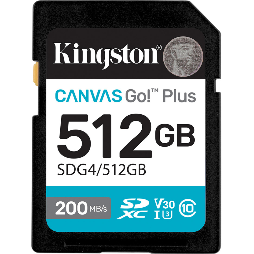 Карта пам'яті Kingston 512GB SDXC сlass 10 UHS-I U3 V30 Canvas Go Plus G4 (SDG4/512GB) - фото 1 Карта пам'яті Kingston 512GB SDXC сlass 10 UHS-I U3 V30 Canvas Go Plus G4 (SDG4/512GB) - фото 1