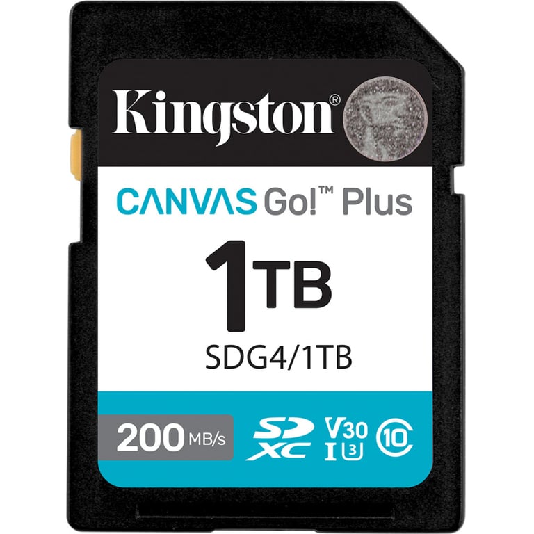 Карта пам'яті Kingston 1TB SDXC сlass 10 UHS-I U3 V30 Canvas Go Plus G4 (SDG4/1TB) - фото 1
