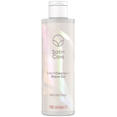 Гель для гоління Satin Care 2-в-1 Очищувальний засіб-гель для гоління для інтимної зони 190 мл (8001090410887) - фото 1