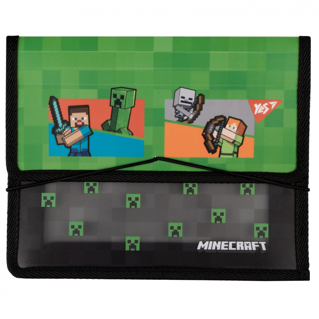 Папка для зошитів Yes В5 на резинці пластикова Minecraft Heroes (492207)