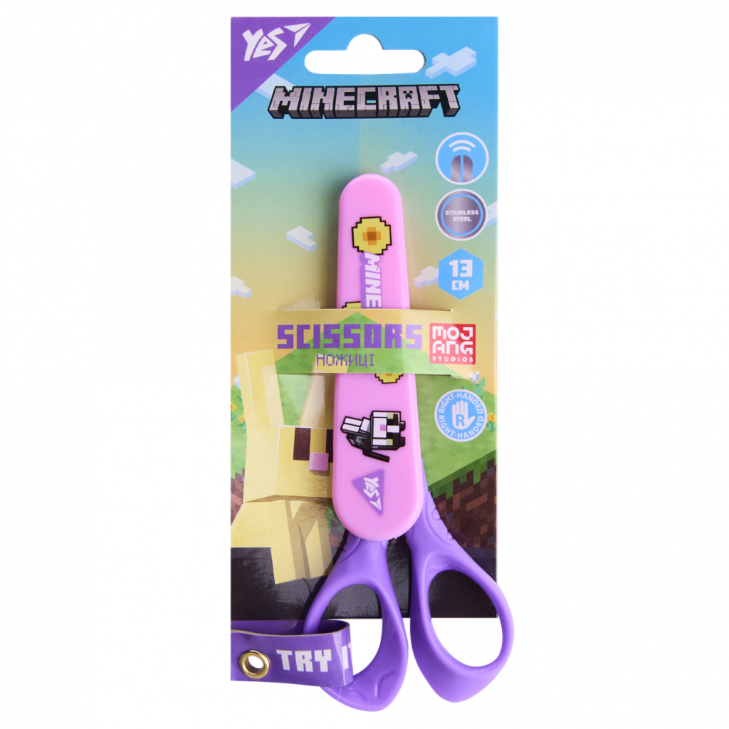 Ножиці Yes Minecraft.Spring 14 см у футлярі (480464) - фото 1