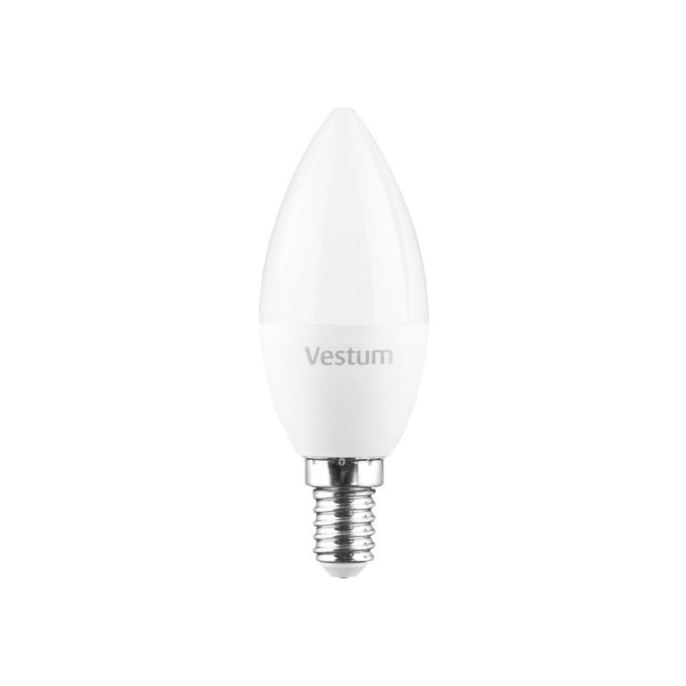 Лампочка Vestum LED C37 6W 3000K 220V E14 (1-VS-1304) - фото 1