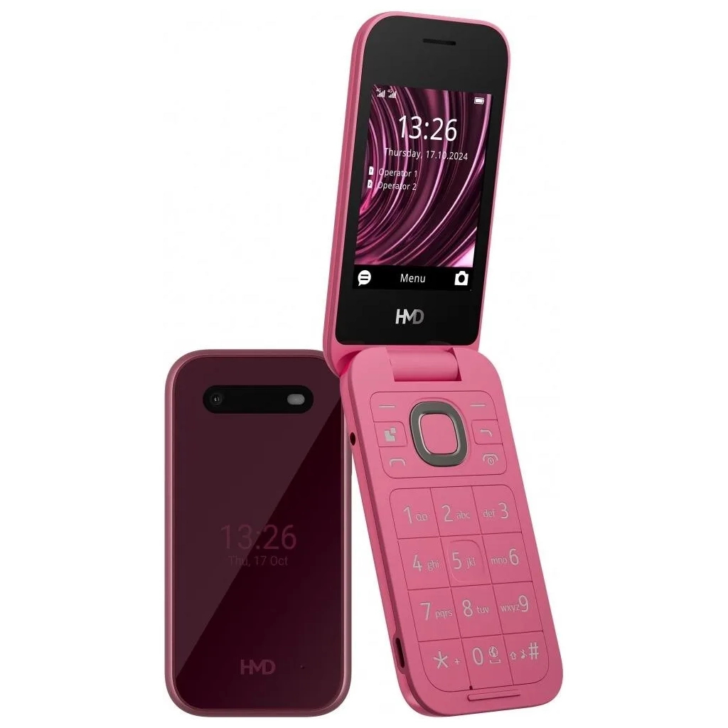 Мобільний телефон HMD 2660 4G Flip DS Red - фото 1 Мобільний телефон HMD 2660 4G Flip DS Red - фото 1