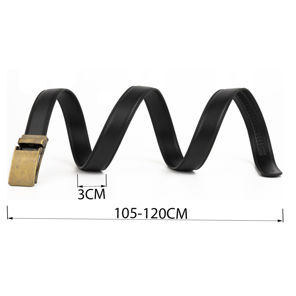 Ремінь Vintage Чоловічий з латунною прямокутною пряжкою Чорний (20332) - фото 4 Ремінь Vintage Чоловічий з латунною прямокутною пряжкою Чорний (20332) - фото 4