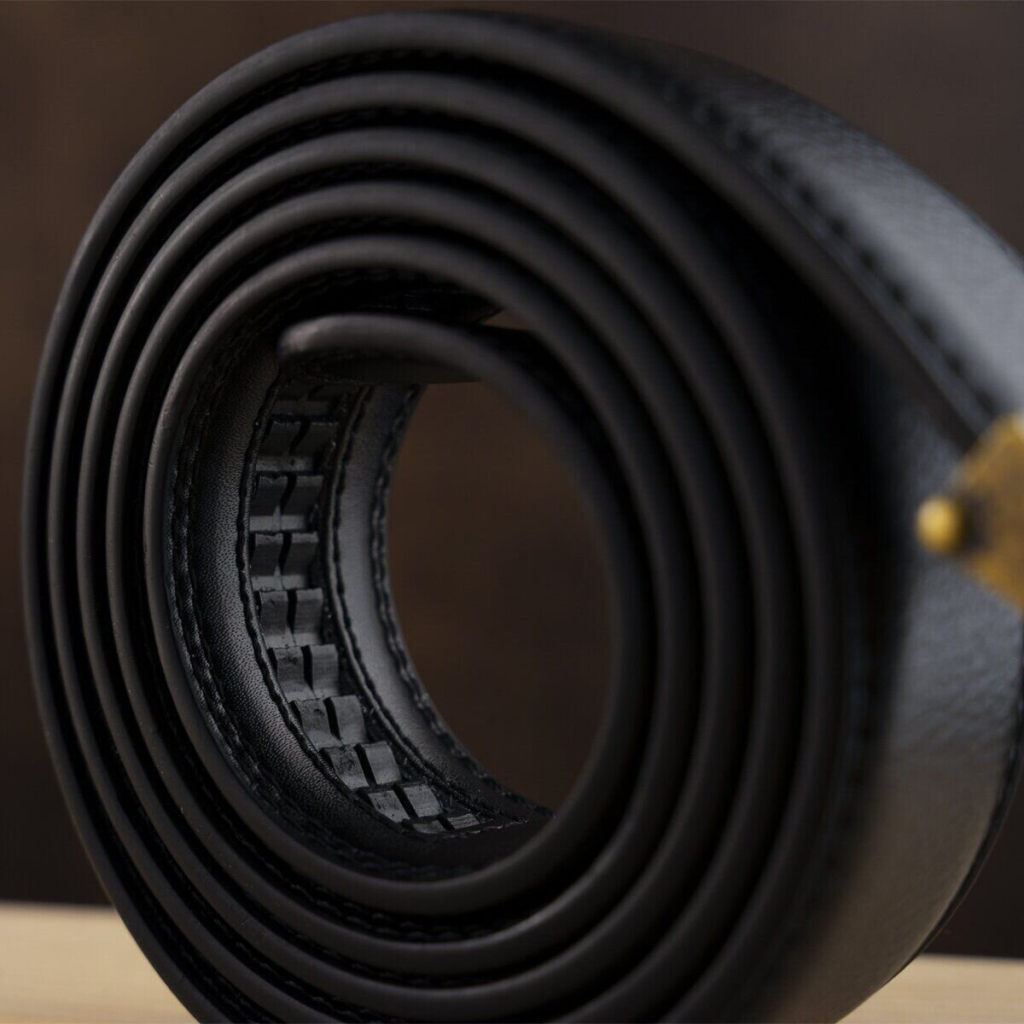Ремінь Vintage Чоловічий з латунною прямокутною пряжкою Чорний (20332) - фото 7 Ремінь Vintage Чоловічий з латунною прямокутною пряжкою Чорний (20332) - фото 7