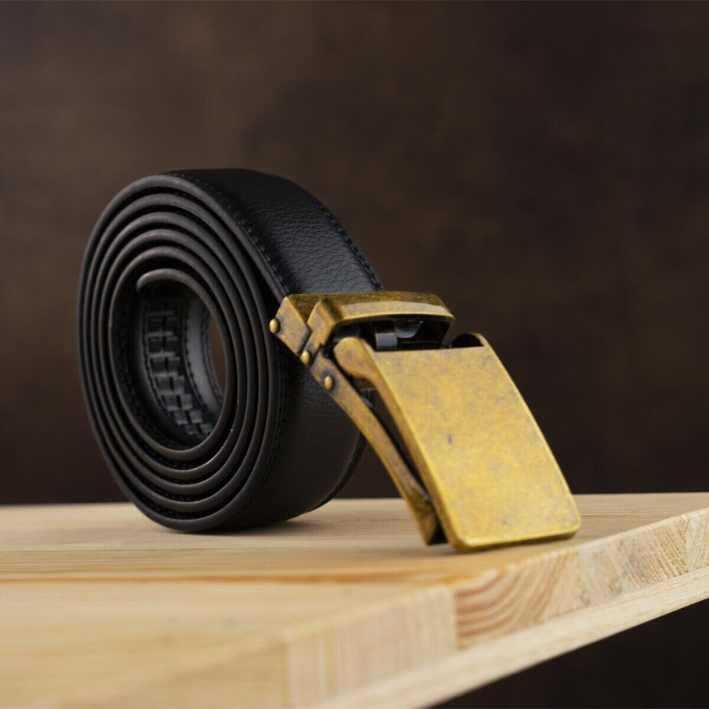 Ремінь Vintage Чоловічий з латунною прямокутною пряжкою Чорний (20332) - фото 8 Ремінь Vintage Чоловічий з латунною прямокутною пряжкою Чорний (20332) - фото 8