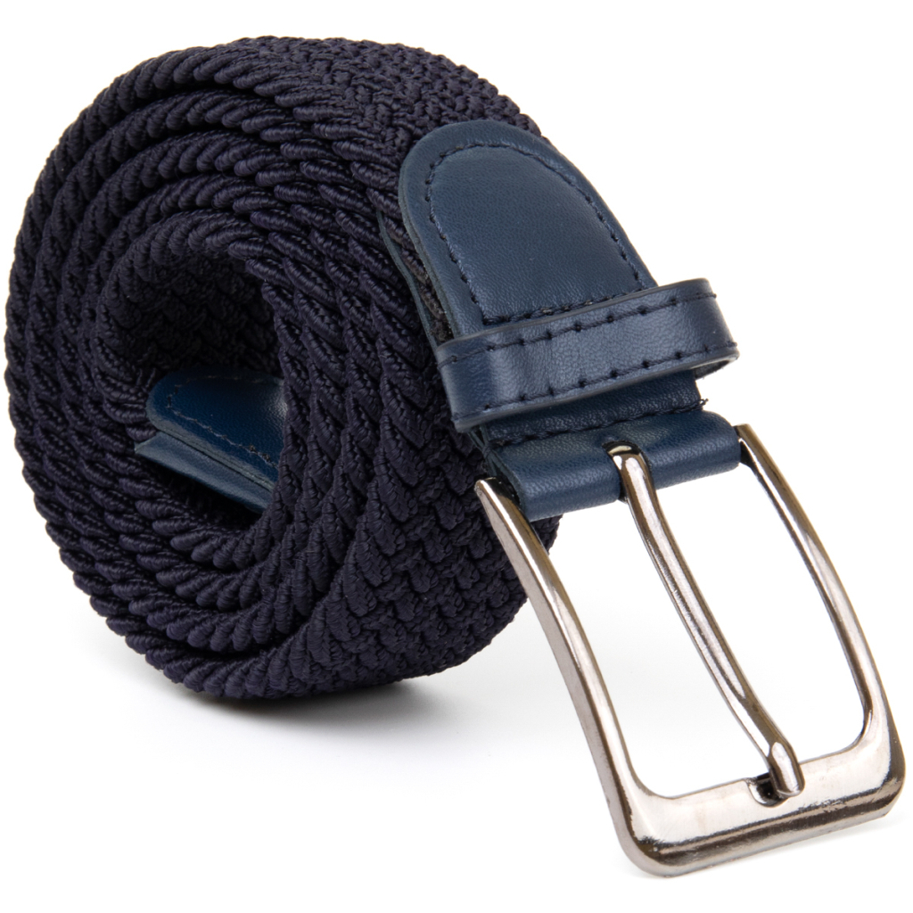 Ремінь Vintage Текстильний чоловічий Темно-синій (20526) - фото 2 Ремінь Vintage Текстильний чоловічий Темно-синій (20526) - фото 2