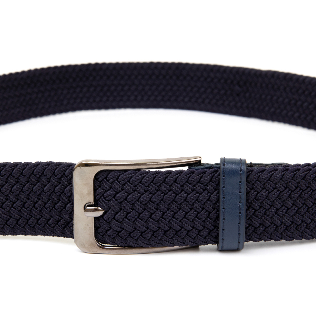 Ремінь Vintage Текстильний чоловічий Темно-синій (20526) - фото 6 Ремінь Vintage Текстильний чоловічий Темно-синій (20526) - фото 6