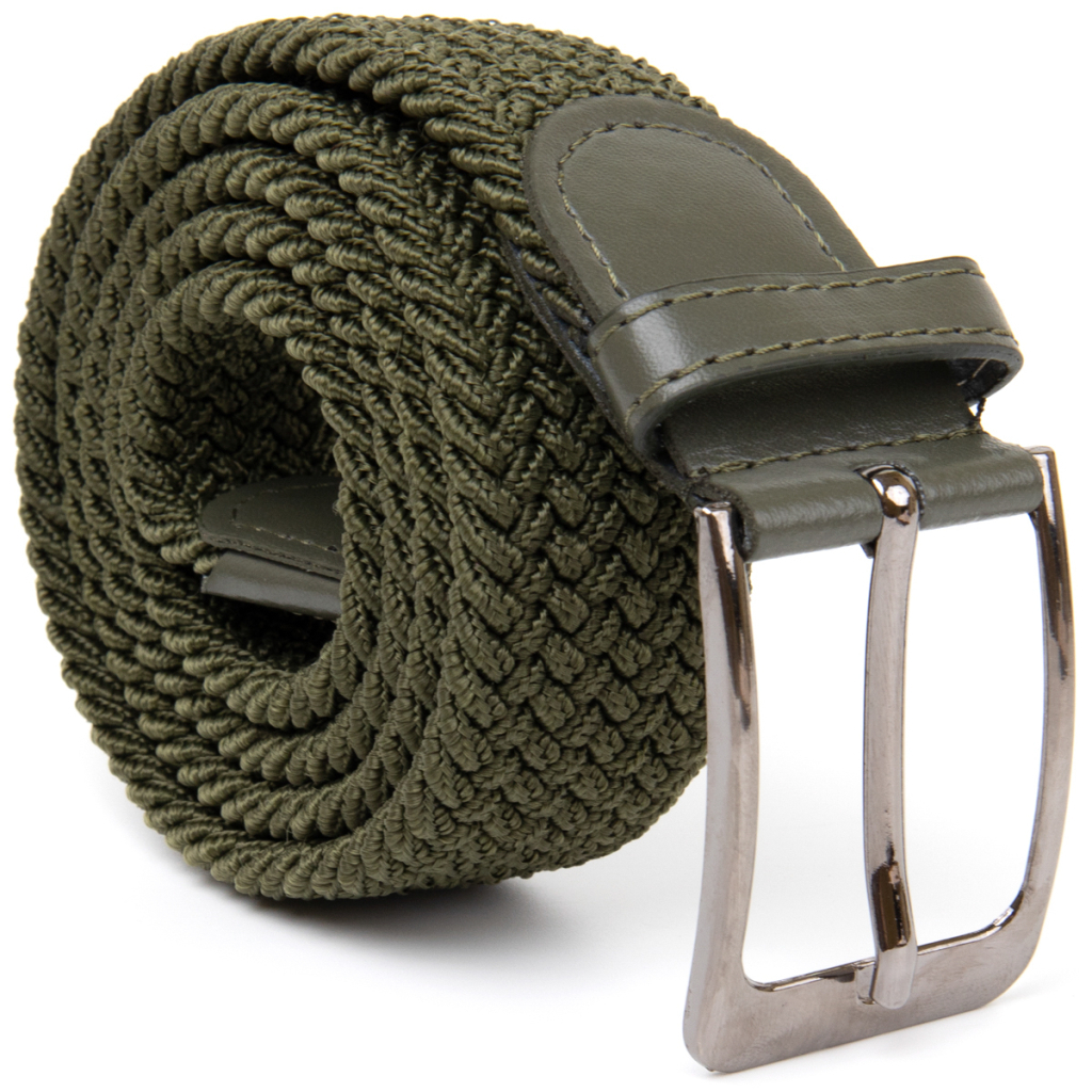 Ремінь Vintage Текстильний чоловічий Оливковий (20527) - фото 2 Ремінь Vintage Текстильний чоловічий Оливковий (20527) - фото 2