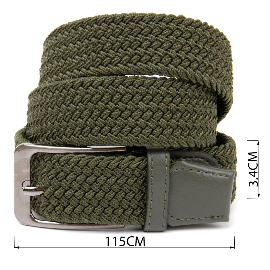 Ремінь Vintage Текстильний чоловічий Оливковий (20527) - фото 4 Ремінь Vintage Текстильний чоловічий Оливковий (20527) - фото 4