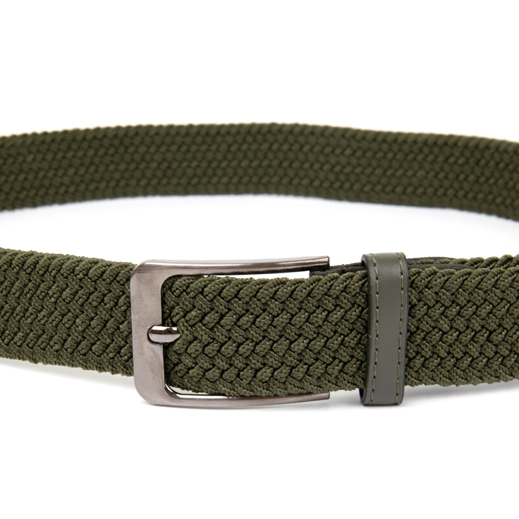 Ремінь Vintage Текстильний чоловічий Оливковий (20527) - фото 6 Ремінь Vintage Текстильний чоловічий Оливковий (20527) - фото 6