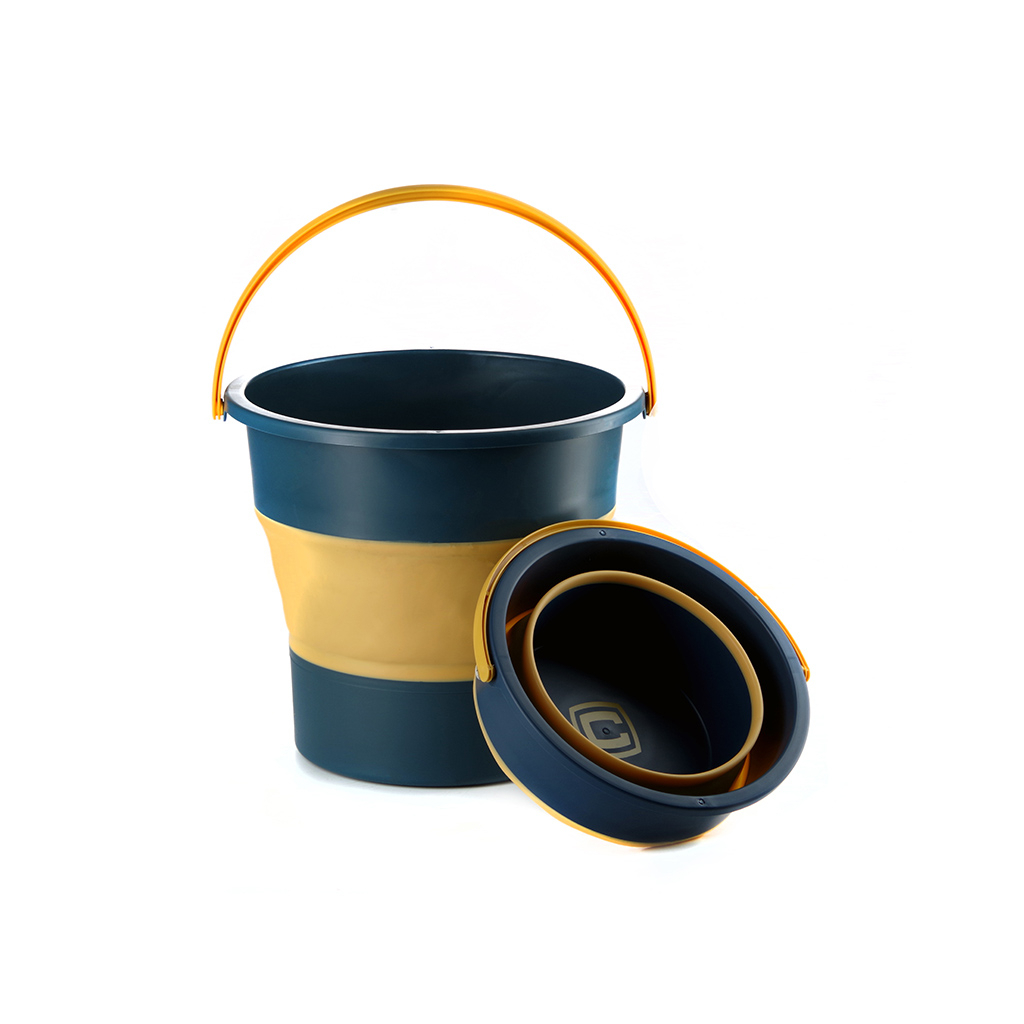 Відро складне СИЛА силіконове 4,6 л orange-black (961001) Відро складне СИЛА силіконове 4,6 л orange-black (961001)