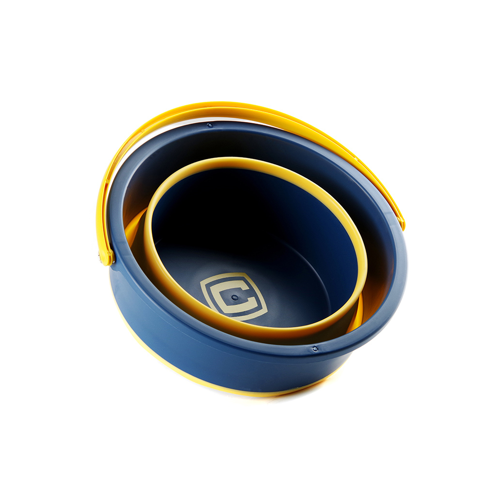 Відро складне СИЛА силіконове 4,6 л orange-black (961001) - фото 3 Відро складне СИЛА силіконове 4,6 л orange-black (961001) - фото 3