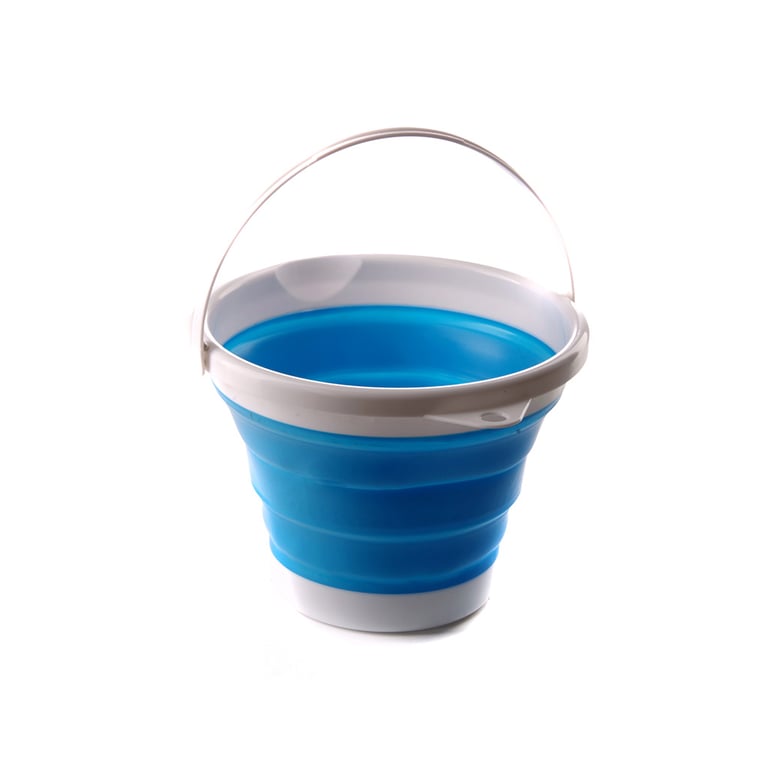Відро складане СИЛА силіконове 5 л blue (961003) - фото 1