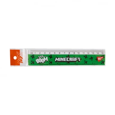 Лінійка Yes Minecraft 15 см (370680) - фото 1