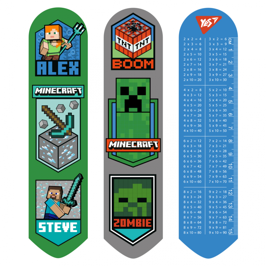 Закладки для книг Yes 2D Minecraft Heroes (708129) - фото 1 Закладки для книг Yes 2D Minecraft Heroes (708129) - фото 1