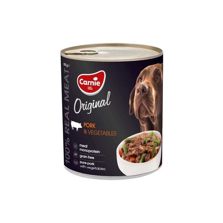 Консерви для собак Carnie Original Mono Protein Курка з овочами 800 г (4820255193557)