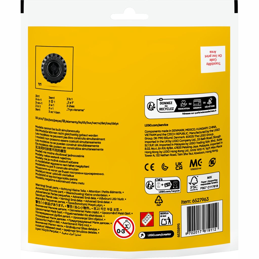 Конструктор LEGO Creator Вантажівочка-монстр з відкидним дахом (30691) - фото 5 Конструктор LEGO Creator Вантажівочка-монстр з відкидним дахом (30691) - фото 5