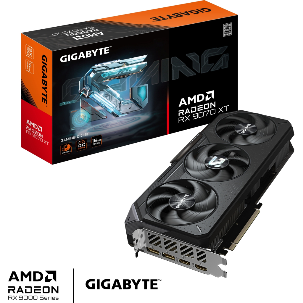 Відеокарта GIGABYTE Radeon RX 9070 XT 16Gb GAMING OC (GV-R9070XTGAMING OC-16GD) - фото 10 Відеокарта GIGABYTE Radeon RX 9070 XT 16Gb GAMING OC (GV-R9070XTGAMING OC-16GD) - фото 10