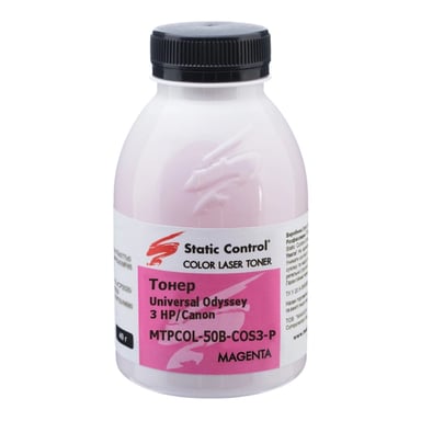 Тонер HP/Canon MPTCOL OS3 40г magenta (фасовка) Static Control (MPTCOL-40B-MAOS3-P) - фото 1