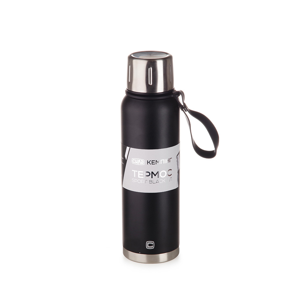 Термос СИЛА Sport Black 1 л (960665) - фото 1